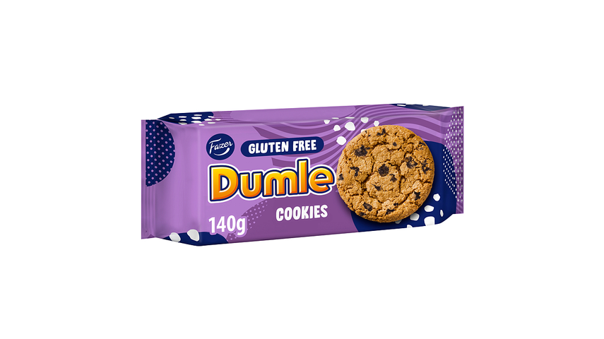 Fazer Dumle Glutenfri Cookies Lakris | 140g