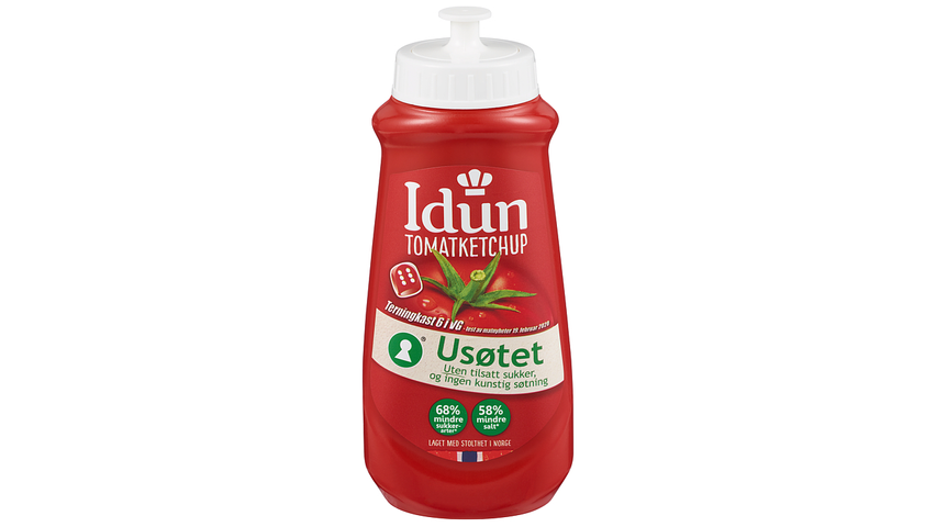 Idun Tomatketchup Usøtet | 510g