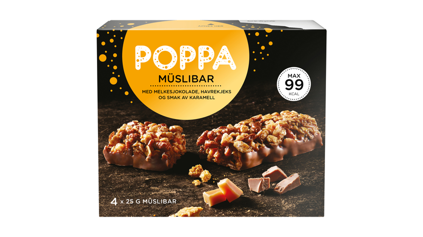 Poppa Muslibar Karamell | 4 x 25g