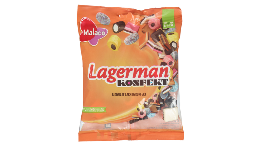 Malaco Lagerman Konfekt Lakris | 180g