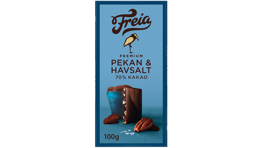 Freia Premium 70% Kakao Pekan & Havsalt | 100g