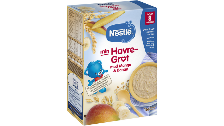 Mingrøt Havre Mango & Banan 8mnd | 450g