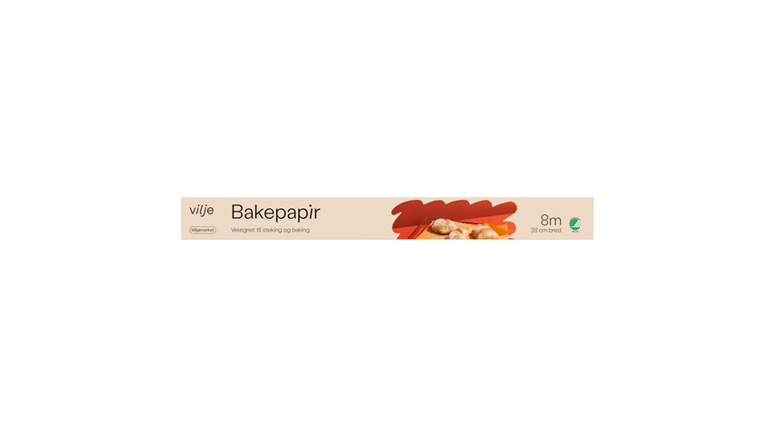 VIlje Bakepapir | 38cm x 8m