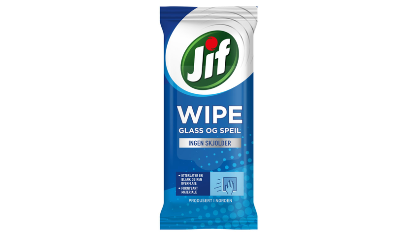 Jif Easy Wipe Glass & Speil | 60stk