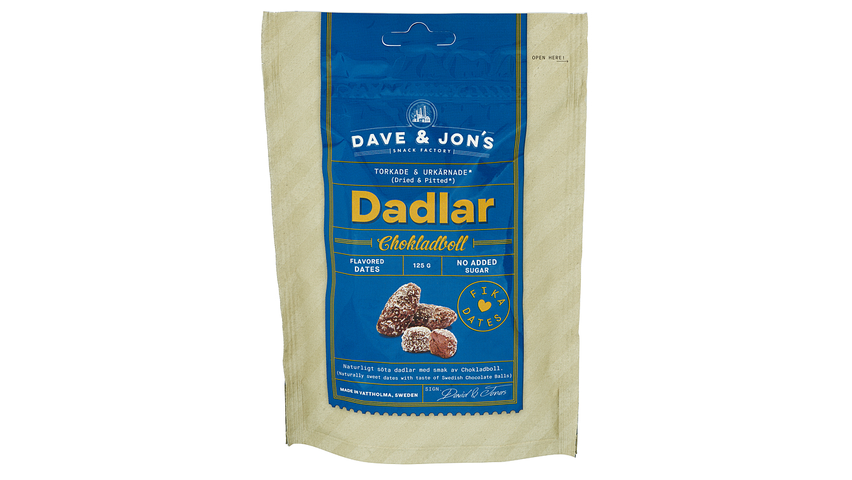 Dave & Jon's Dadler Chokladbolle | 125g