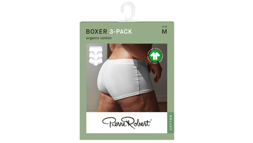 Boxer Bomull Dame | Hvit 3pk Xl