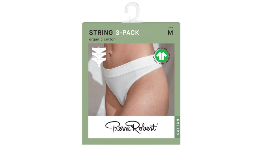 Truse String Bomull | Hvit 3pk L