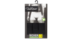 Boxer Bomull Mann | Sort 3pk S