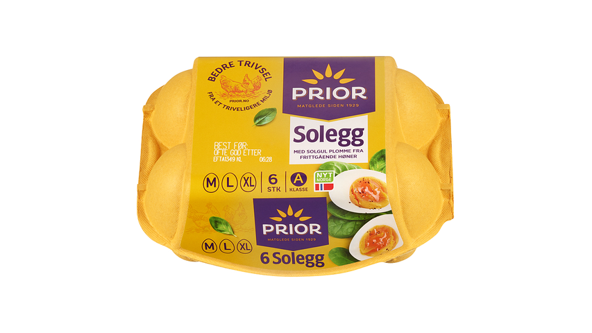 Prior Egg Frittgående M/l/xl Solegg | 6stk