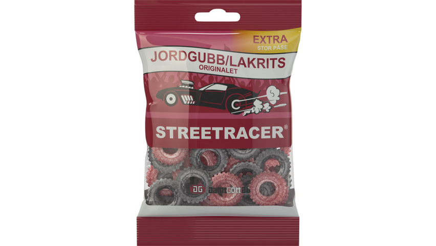 Jamtgott Streetracer Jordbær & Lakris | 80g