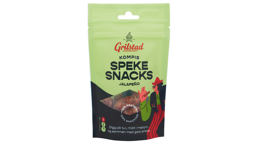 Grilstad Spekesnacks Kompis Jalapeno | 55g