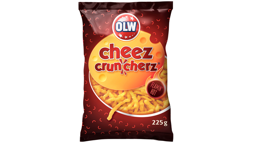 OLW Flamin Hot Cheez Cruncherz 225g