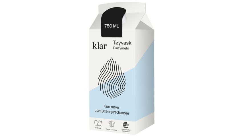 Klar Parfymefri Tøyvask | 750ml