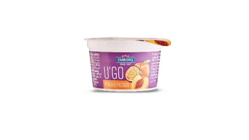 Emborg U'go Milk Dessert Peach & Passion 100g Delivery In The 