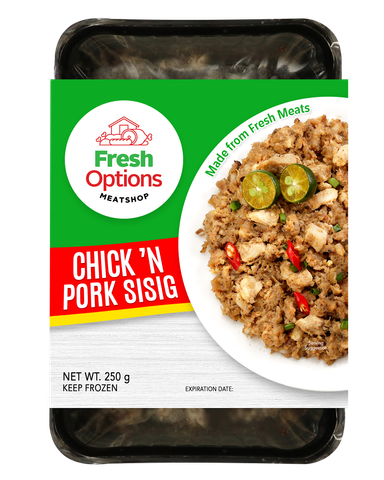 Fresh Options Chick 'n Pork Sisig 250g Delivery In The Philippines 