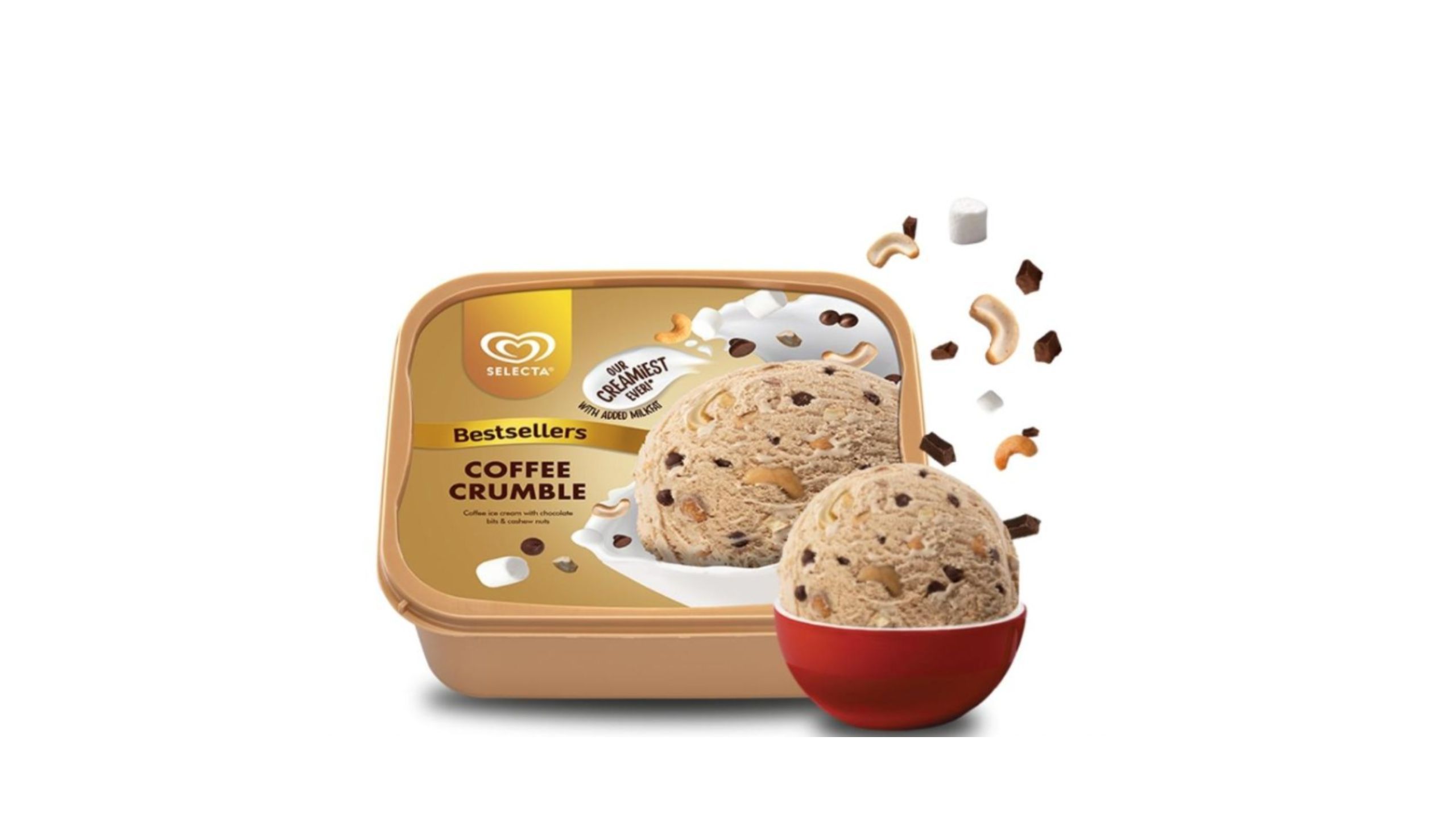 Selecta Coffee Crumble Ice Cream 1.3L