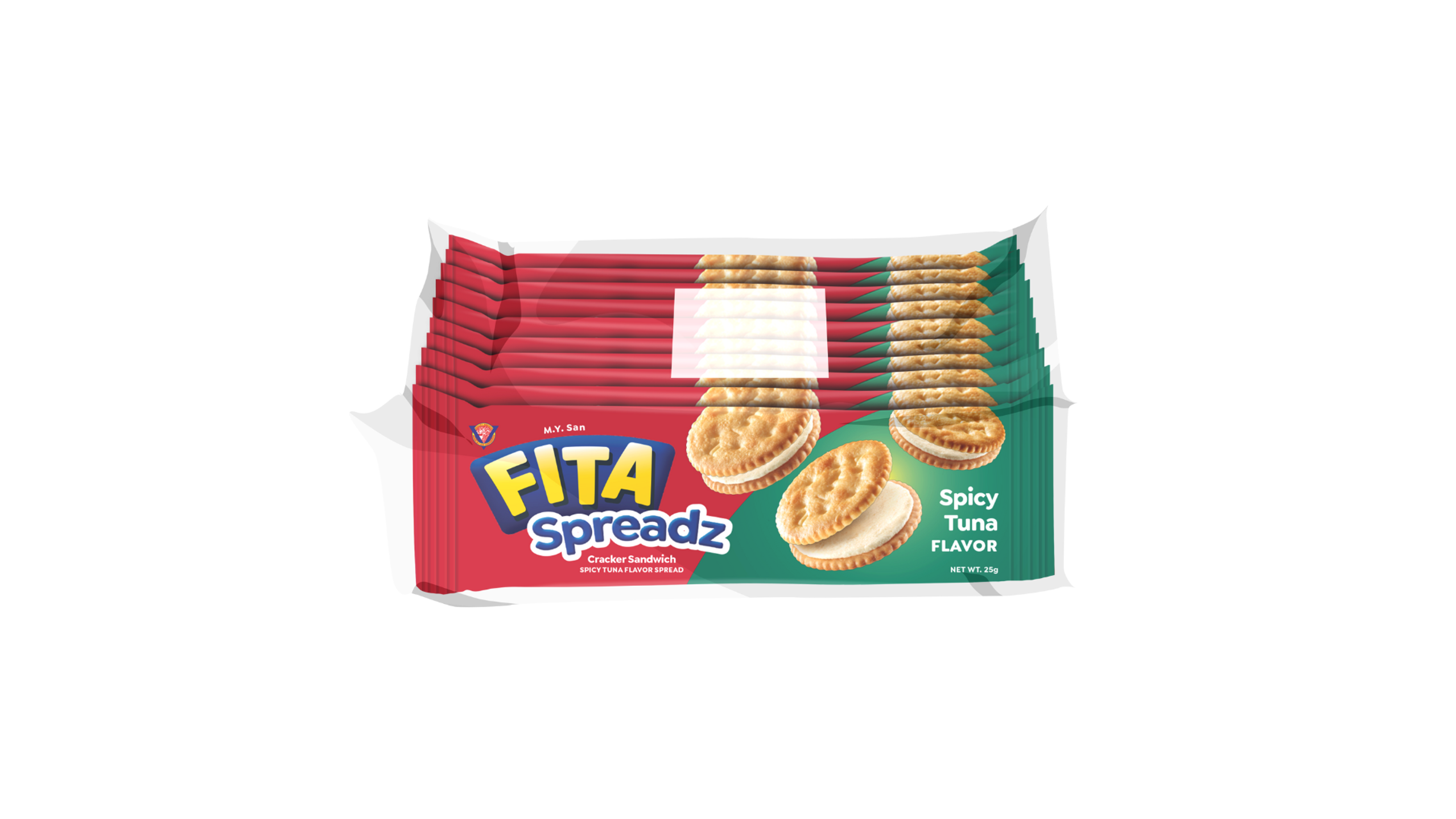 M.Y. San Fita Spreadz Spicy Tuna Flavor Cracker Sandwich 25g x 10s ...