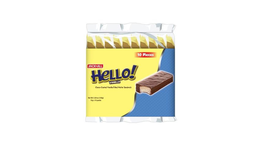 Hello! Choco-Coated Vanilla Wafer Sandwich 15g x 10s delivery in the ...