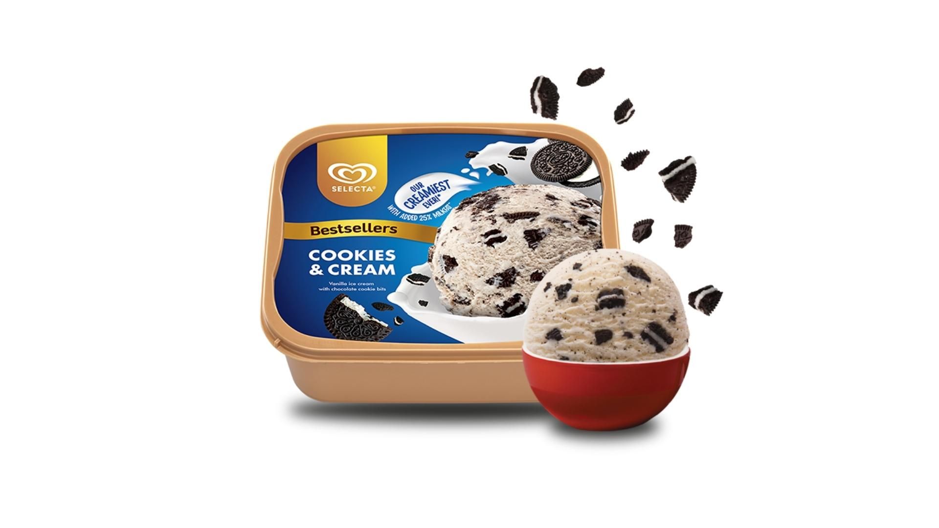 Selecta Ice Cream creation cookiess&Cream 1.5l (4800086035929)