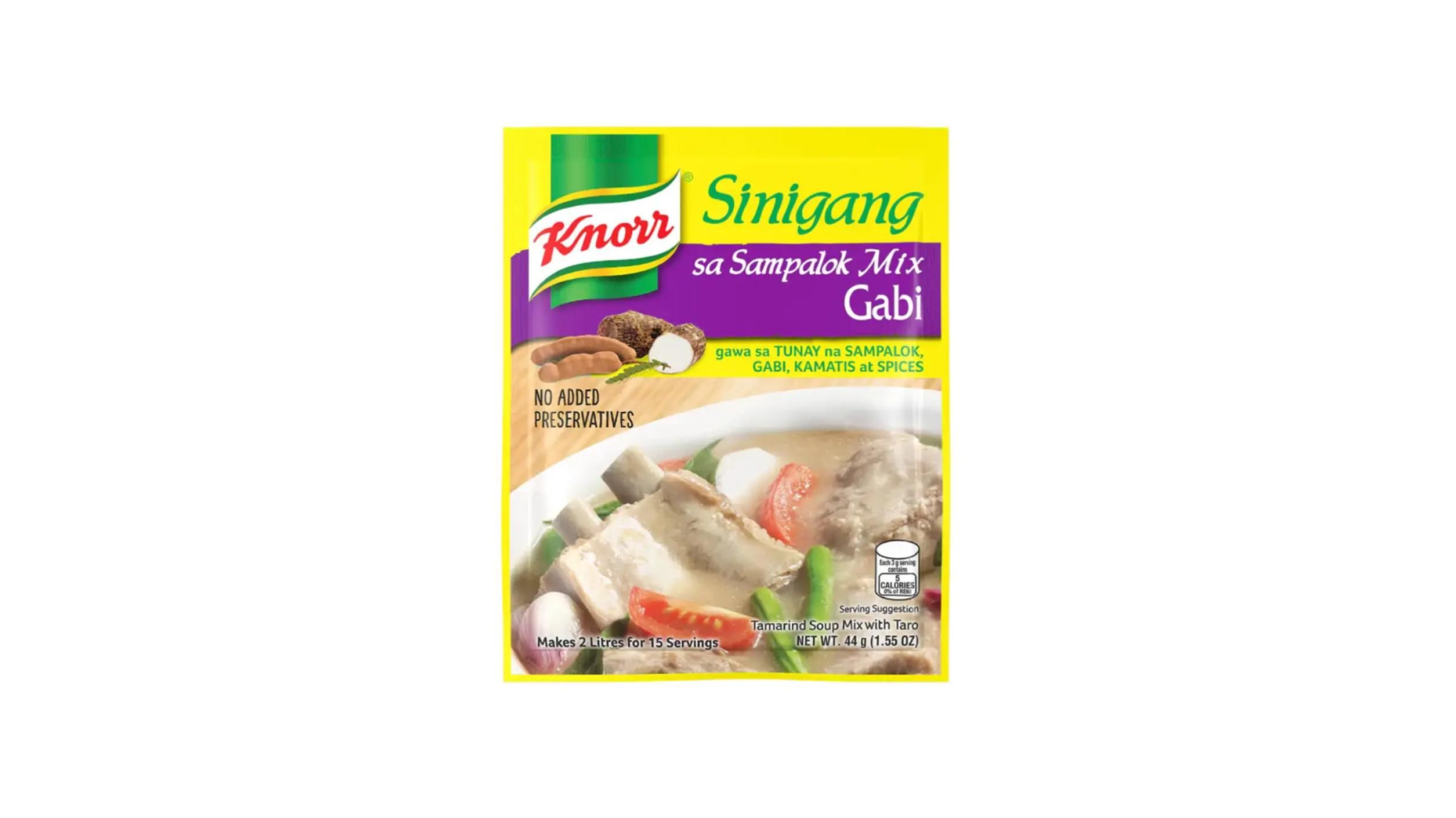 Buy Knorr Sinigang sa Sampalok Mix with Gabi 44G from Pandamart