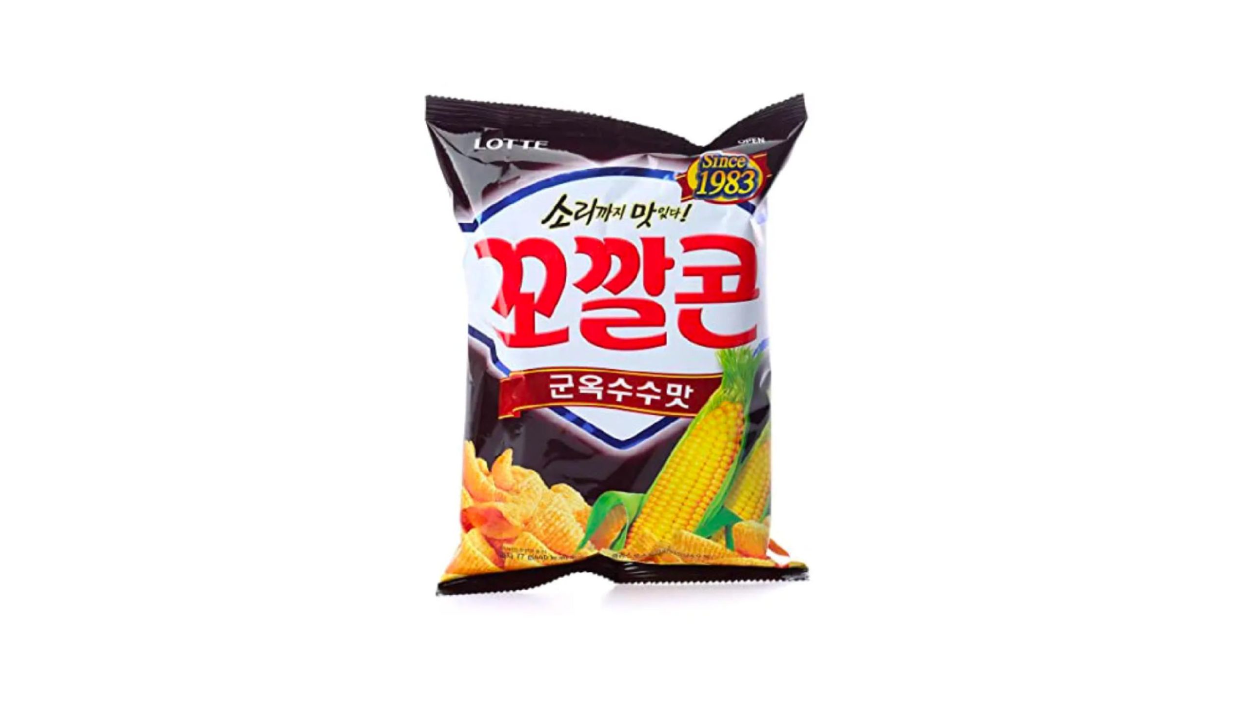 Lotte Sweet Corn Chips Savory Flavor delivery in the Philippines