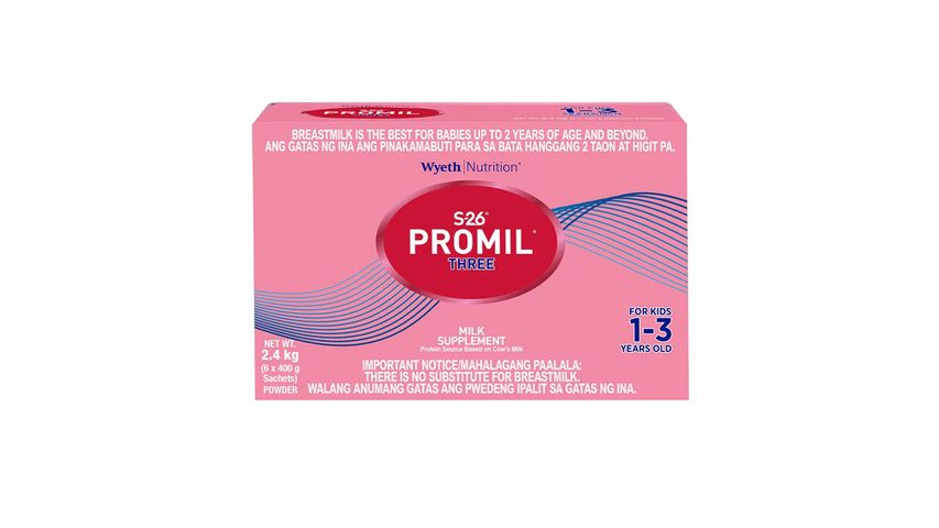 Buy Wyeth Nutrition S26 Promil Three Milk Supplement (For Kids 1-3