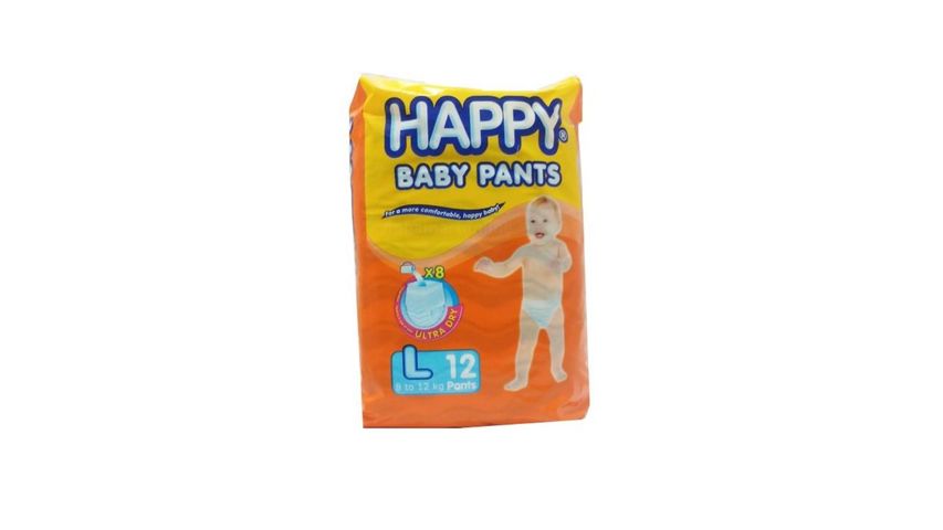 Happy Baby Pants Diaper L 12'S
