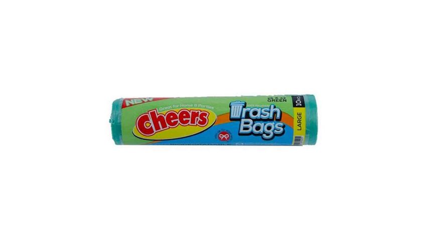 Cheers Trash Bag Green Large 10 pcs