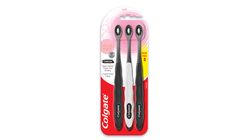 Colgate Cushion Clean Charcoal Toothbrush Soft (Value Pack) 3pcs