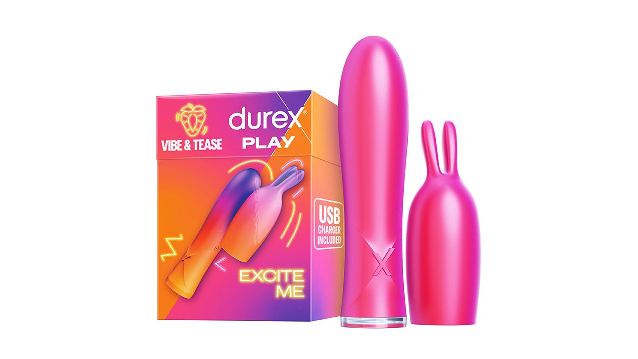 Durex Play Vibe Tease 2 in 1 Vibrator and Teaser Tip Quiet