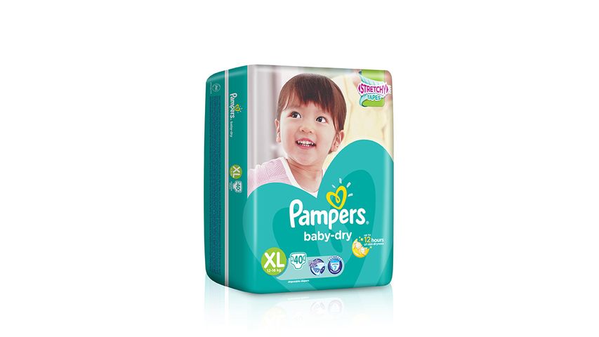 Pampers Baby Dry Taped Diapers XL 40s delivery in the Philippines