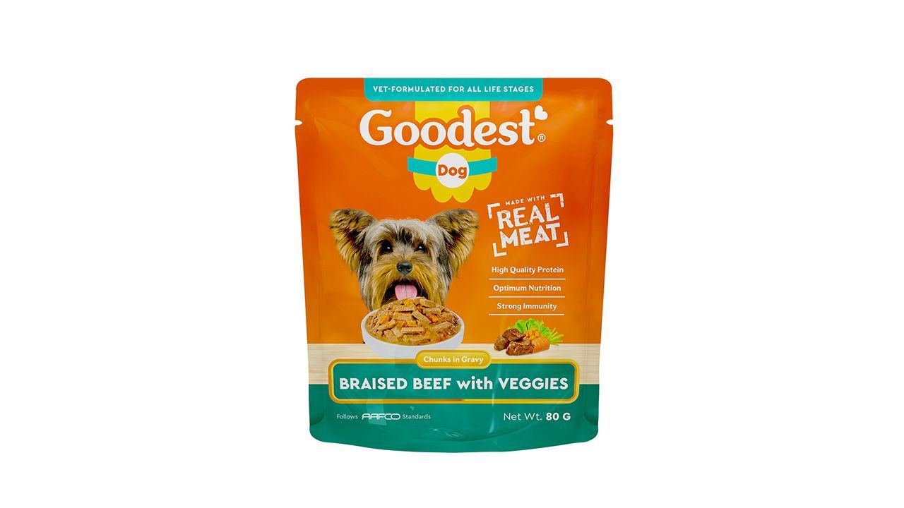 Goodest Dog Braised Beef with Veggies Wet Dog Food Pouch 80g