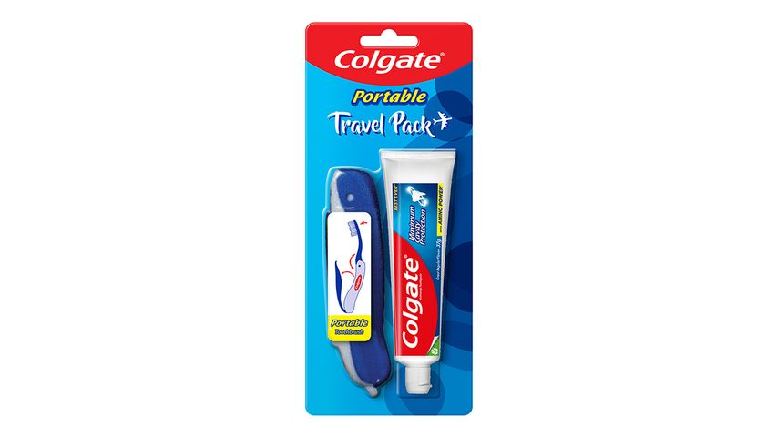 Colgate Portable Toothbrush with Colgate Great Regular Flavor 25mL FREE ...