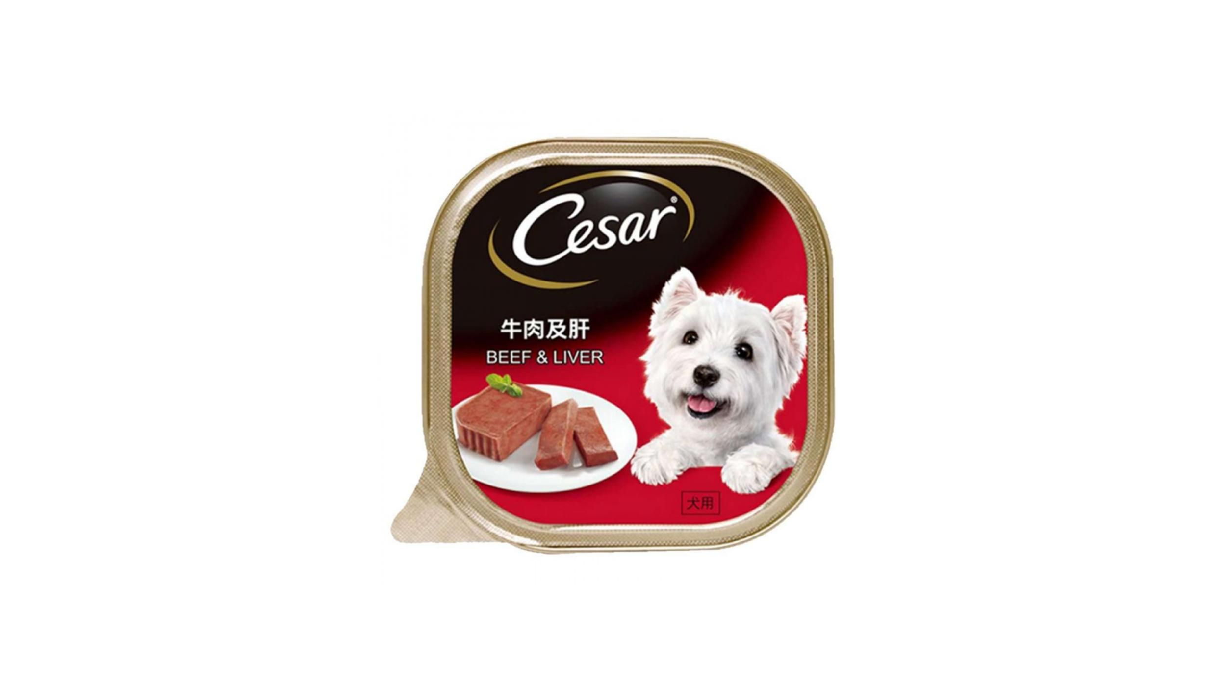 Cesar Beef Liver Wet Food 100g