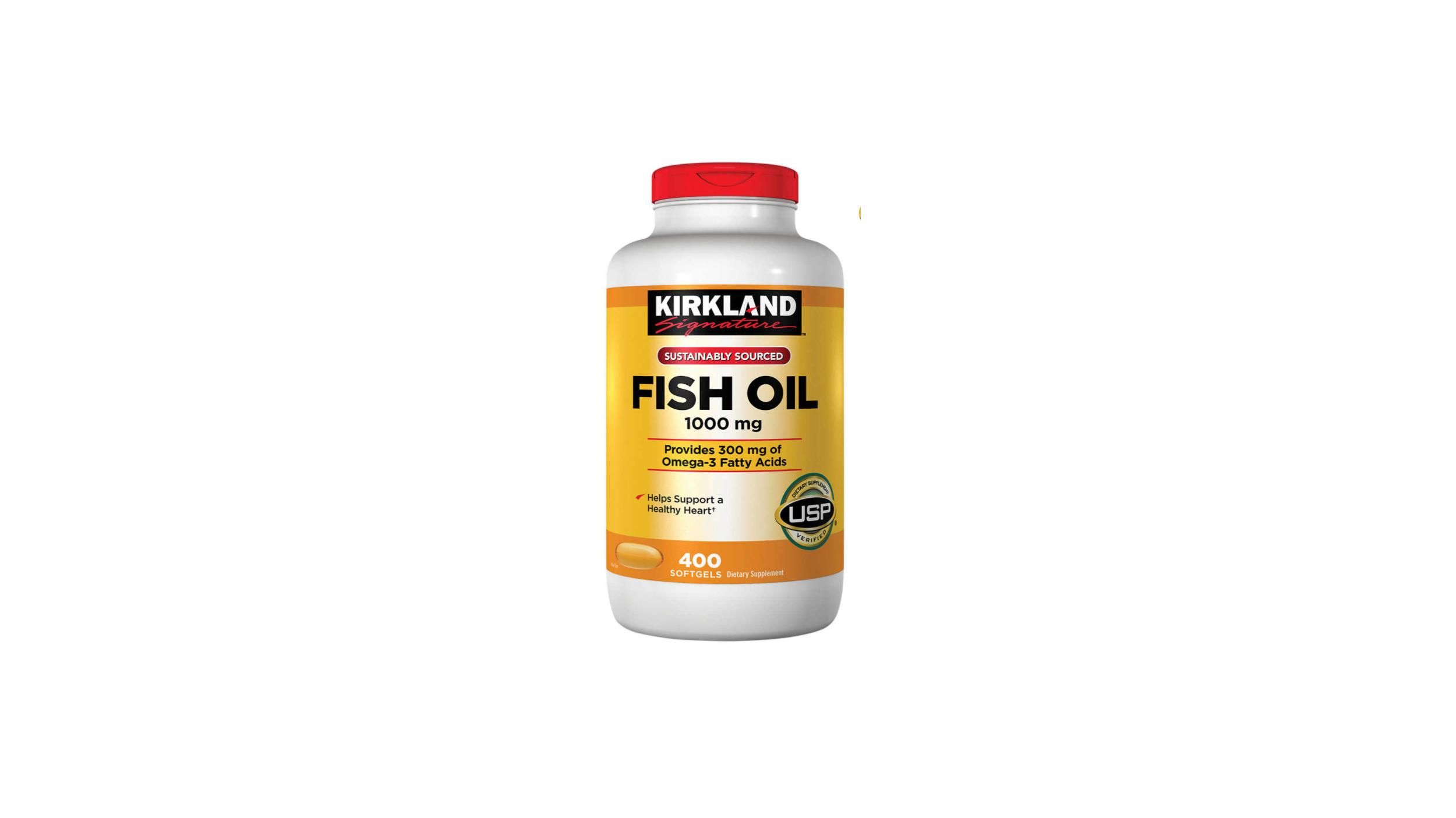 Kirkland omega 3 fish oil 1000 mg 400 softgels hotsell