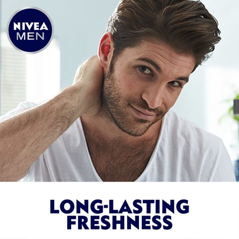 Nivea Men Deep Dry & Clean Feel, Antiperspirant For Men, Antibacterial ...