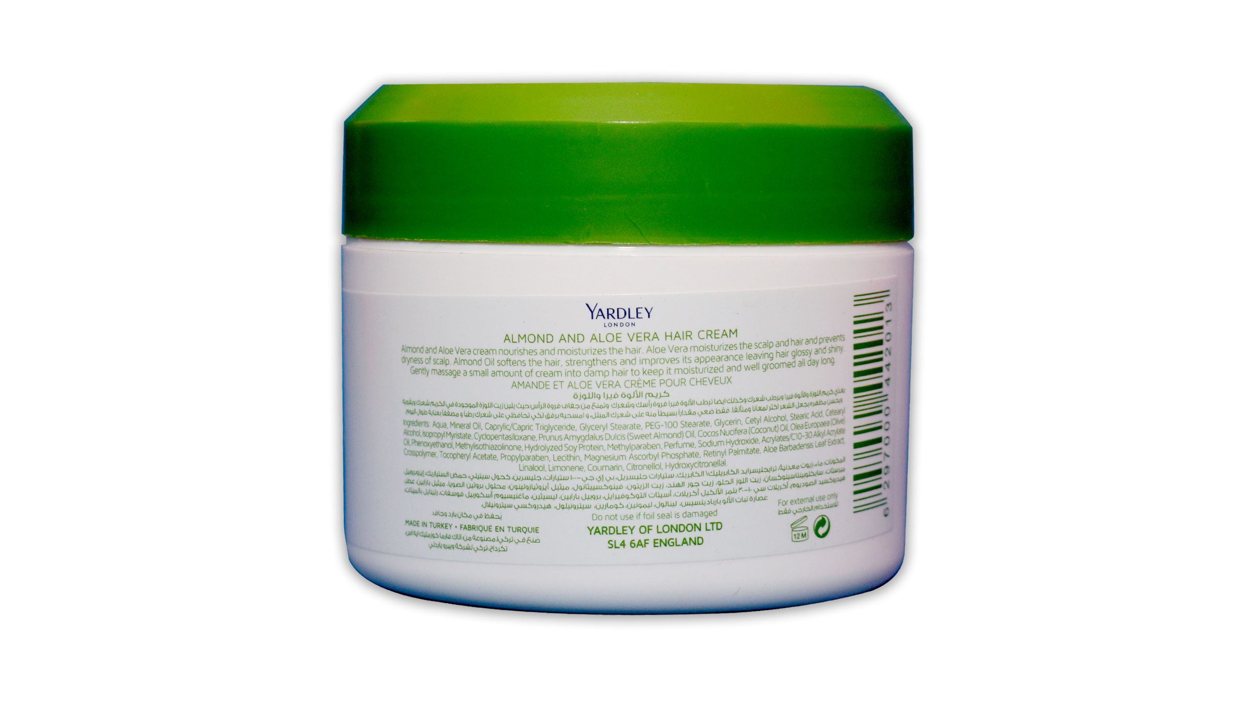 Buy Yardley Hair Cream 150 gm Almond & Aloe Vera 150 gm - Pandamart - Model  Colony (KHI) online delivery in