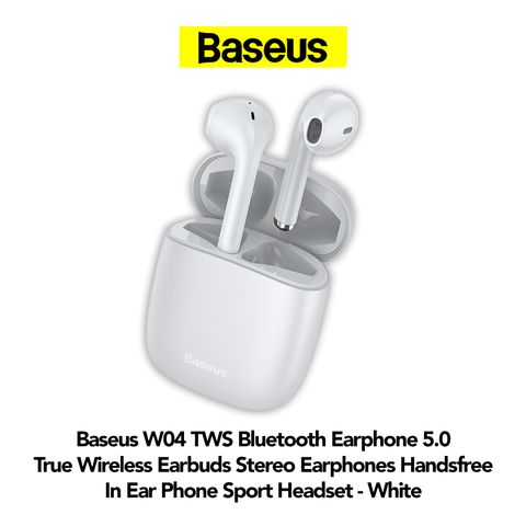 TWS Bluetooth Earbuds Wireless Earphones In-Ear Headset White for Mobile