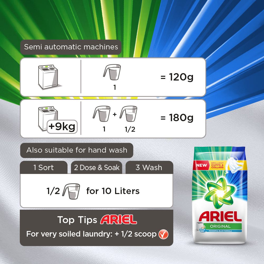 Ariel Detergent Washing Powder Original 1kg Delivery Near You ...