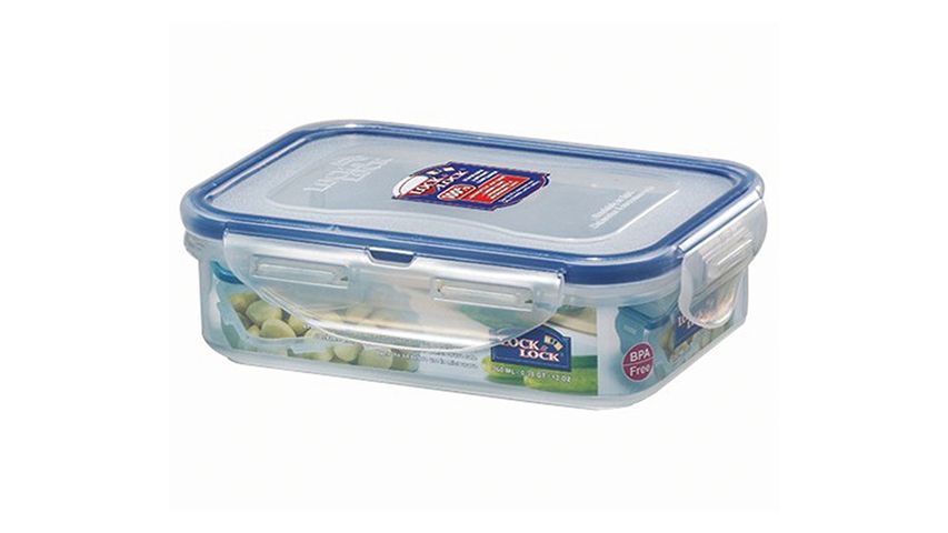 Lock&lock Rect. Short Food Container 550ml with Divider