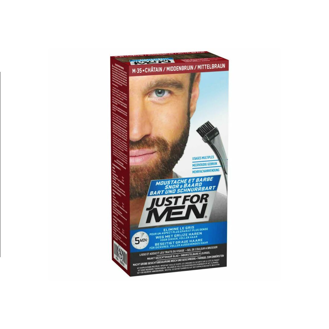 Buy Just For Men - Mustache & Beard Color - Medium Brown - Pandamart - F11 online delivery in Buy Just For Men - Mustache & Beard Color - Medium Brown - Pandamart - F11 online delivery in
