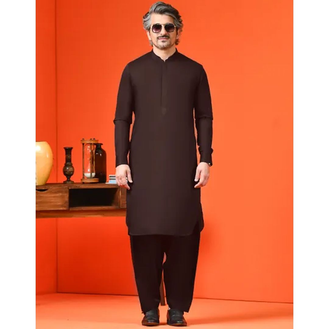 chocolate brown shalwar kameez