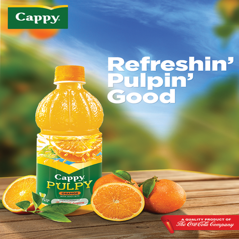Buy Local Cold Drink Cappy Pulpy Orange Juice 350ml Pandamart