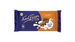 Fazer Mjölkchoklad Salty Toffee Crunch 145g