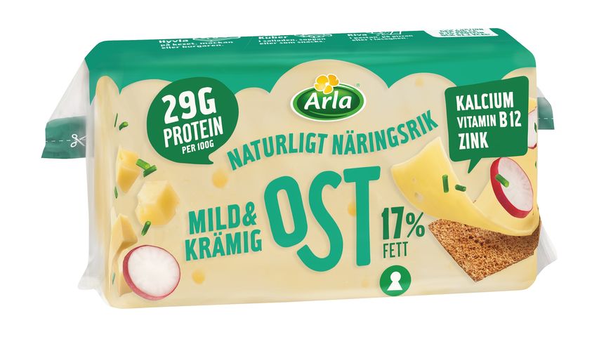 Arla® Mild & Creamy Cheese 17% 500g