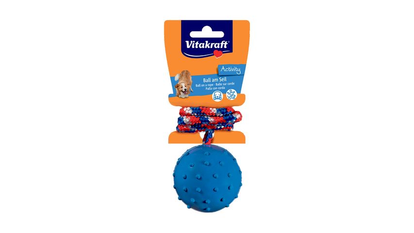 Vitakraft Ball In String Dog Play