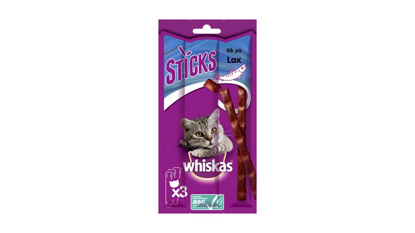 Whiskas Salmon Sticks Cat Treats 3 pieces