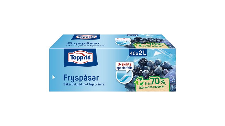 Toppits Freezer Bag  2Lx40