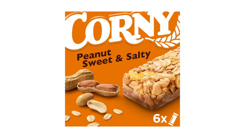 Corny Müslibars Peanut Sweet & Salty 6-p