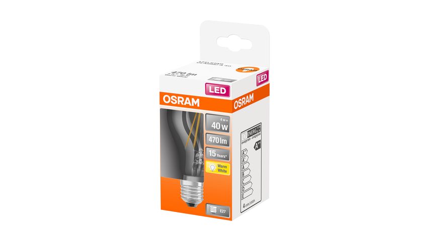 Osram LED CL A 40 NORMAL E27 FIL 1st